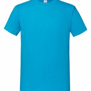 Iconic 195 ringspun premium T - Azure Blue, S