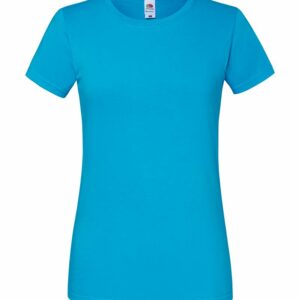 Women's Iconic 195 ringspun premium t-shirt - Azure Blue, XS