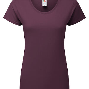 Women's Iconic 195 ringspun premium t-shirt - Dark Plum, XS