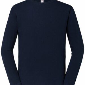 Iconic 195 ringspun premium long sleeve T - Deep Navy, XS