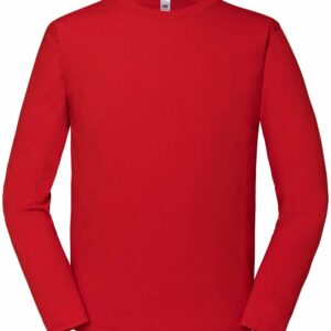 Iconic 195 ringspun premium long sleeve T - Red, XS