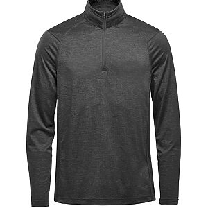 Milano 1/4-zip pullover - Charcoal Heather, S