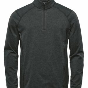 Treeline ¼-zip fleece - Black Heather, S