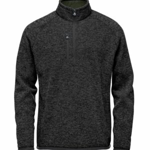 Avalante ¼-zip fleece - Black Heather, S