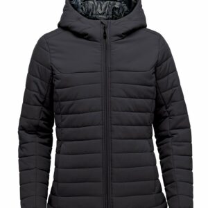 Women’s Nautilus quilted hooded jacket - Black, S