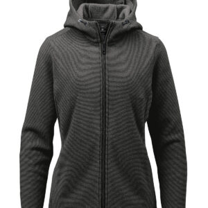 Women’s Medusa fleece hoodie - Charcoal Stripe, S