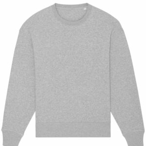 Radder oversized brushed crew neck (STSU857) - Heather Grey, XXS