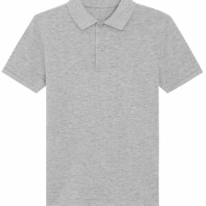 Mini sprinter kids polo (STPK908) - Heather Grey, 3/4 Yrs