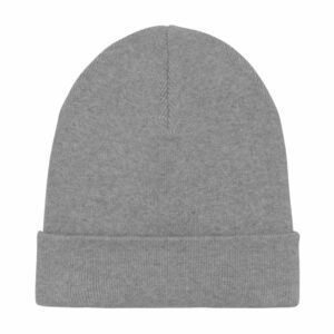 Rib beanie in unisex fit (STAU772) - Mid Heather Grey, One size