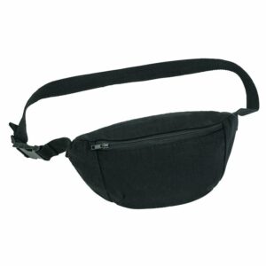 Hip bag with canvas fabric (STAU891) - Black, One size