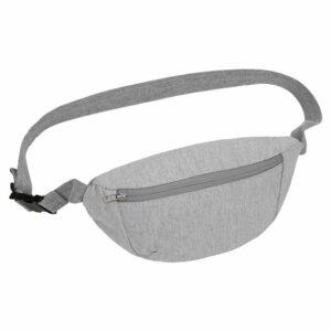 Hip bag with canvas fabric (STAU891) - Heather Grey, One size