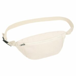 Hip bag with canvas fabric (STAU891) - Natural, One size