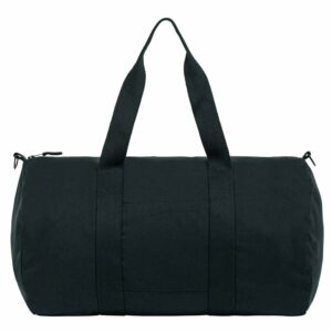 Duffle bag with canvas fabric (STAU892) - Black, One size