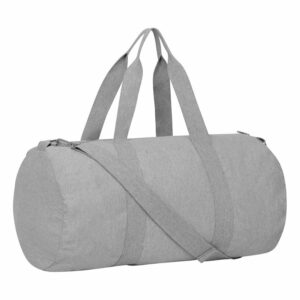 Duffle bag with canvas fabric (STAU892) - Heather Grey, One size