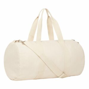 Duffle bag with canvas fabric (STAU892) - Natural, One size