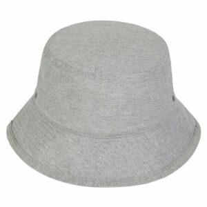 Bucket hat with metal eyelets (STAU893) - Heather Grey, S/M
