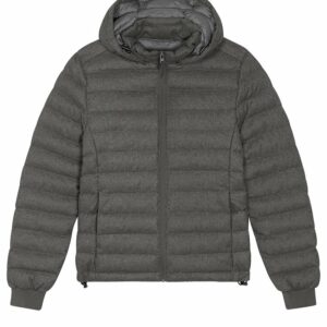 Stella Voyager wool-like padded jacket (STJW897) - Deep Metal Heather Grey, XS