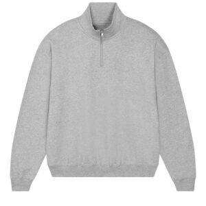 Unisex Miller dry 1/4 zip sweatshirt (STSU795) - Heather Grey, XXS