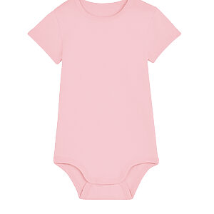 Baby bodysuit (STUB103) - Cotton Pink, 0/3 Months