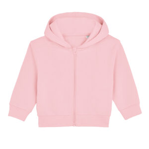 Baby Connector hoodie zip-through sweatshirt (STSB105) - Cotton Pink, 6/12 Months