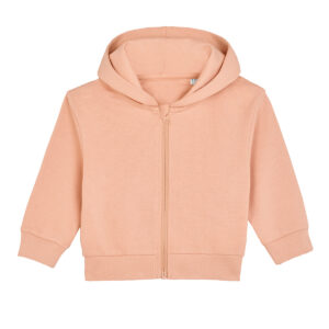 Baby Connector hoodie zip-through sweatshirt (STSB105) - Fraiche Peche, 6/12 Months