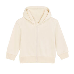 Baby Connector hoodie zip-through sweatshirt (STSB105) - Natural Raw, 6/12 Months
