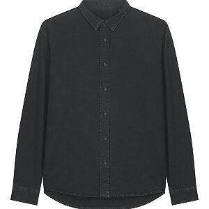 Worker shirt (STWU975) - Garment Dyed Black Rock, XS