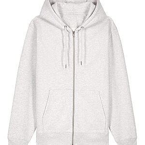 Unisex Cultivator 2.0 iconic zip-thru hoodie sweatshirt (STSU179) - Cool Heather Grey, XXS