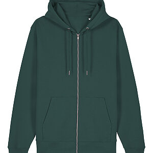 Unisex Cultivator 2.0 iconic zip-thru hoodie sweatshirt (STSU179) - Glazed Green, XXS