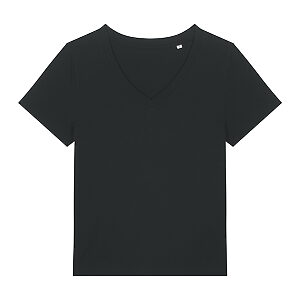 Women’s Stella Isla v-neck t-shirt (STTW176) - Black, XS