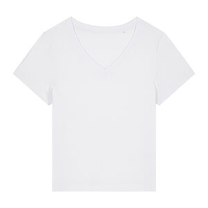 Women’s Stella Isla v-neck t-shirt (STTW176) - White, XS