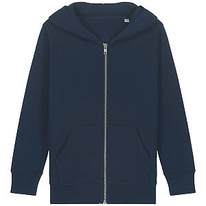Kids Mini Cultivator 2.0 iconic zip-thru hoodie sweatshirt (STSK182) - French Navy, 3/4 Yrs