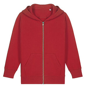 Kids Mini Cultivator 2.0 iconic zip-thru hoodie sweatshirt (STSK182) - Red, 3/4 Yrs