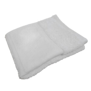 Organic guest towel with printable border - White, One size