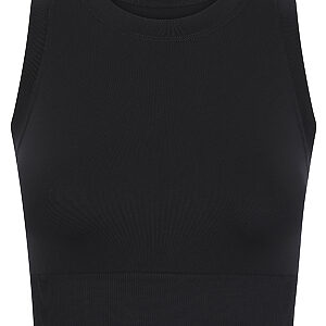 Women’s cropped tank - Black, XS/S