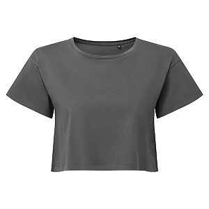 Women's TriDri® crop top - Charcoal, XXS