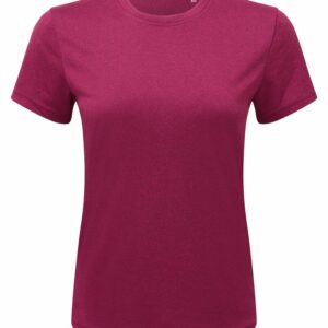 Tr020 Raspberry Blackmelange Ft Women’s TriDri® performance t-shirt – Raspberry/Black Melange Pink, L