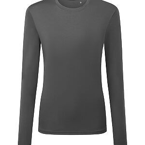 Women's TriDri® long sleeve performance t-shirt - Charcoal, XS