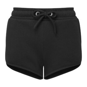 Women’s TriDri® recycled retro jogger shorts - Black, XXS