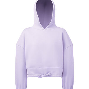 Women's TriDri® cropped oversize hoodie - Lilac, XXS