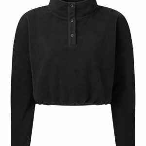 Women's TriDri® cropped fleece - Black, XXS