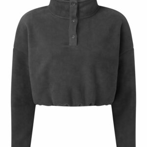 Women's TriDri® cropped fleece - Charcoal, XXS
