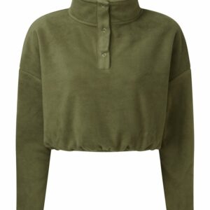 Women's TriDri® cropped fleece - Olive, XXS