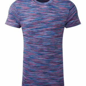 TriDri® space dye performance t-shirt - Pink/Blue, S