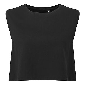 Women’s TriDri® organic crop tank - Black, XXS