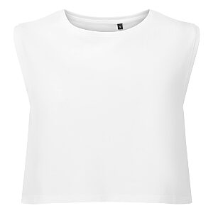 Women’s TriDri® organic crop tank - White, XXS