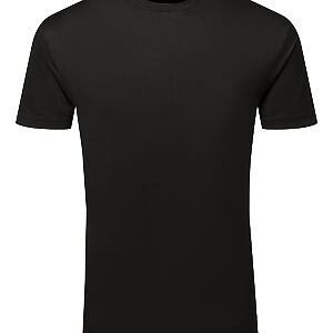 TriDri® Ion-Charge recycled textured tee - Black, S