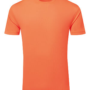 TriDri® Ion-Charge recycled textured tee - Lightning Orange, S