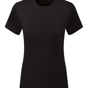 Women’s TriDri® Ion-Charge recycled textured tee - Black, XS