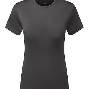 Women’s TriDri® Ion-Charge recycled textured tee - Charcoal, XS